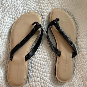 Rebecca Minkoff Black and Tan Sandals